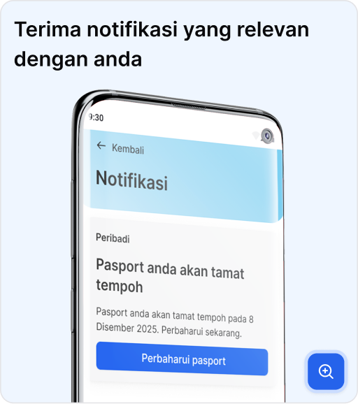 Terima notifikasi yang relevan dengan anda